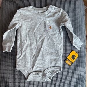 NWT Carhartt Heather Gray Infant Bodysuit